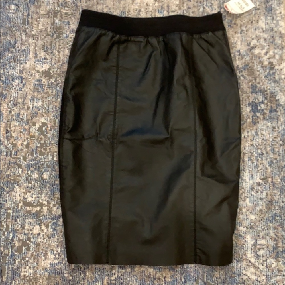 Coster Copenhagen Black leather pencil skirt NWT 6